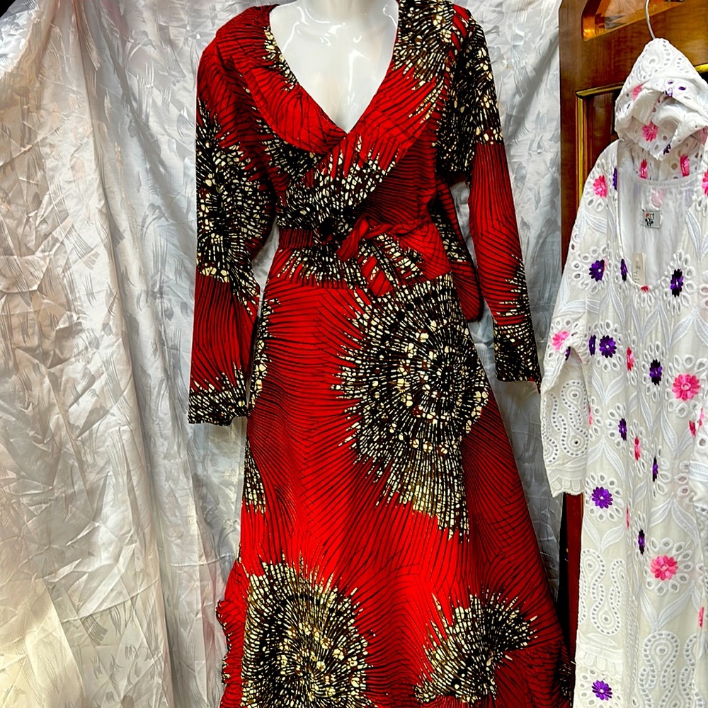 Multicolor Africa dress free size